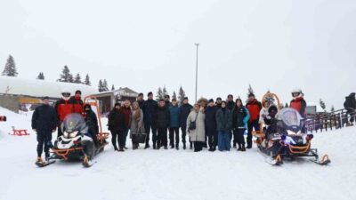 Kastamonu’da İl Jandarma Komutanlığı personeliyle Ilgaz Dağı’nda bir araya gelen