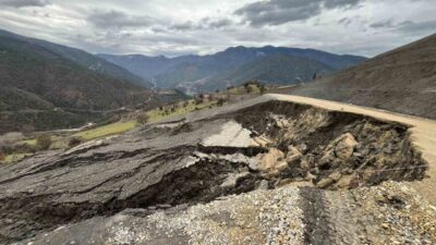 Karabük’ün merkez ilçesine bağlı Şenler Köyü Yolu, Salmanlar Köyü yol
