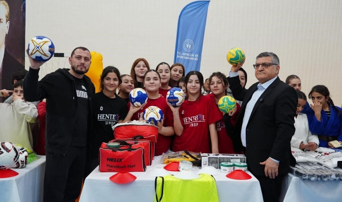 Sinop’ta genç sporculara 19 branşta kullanılmak üzere toplam 10 milyon
