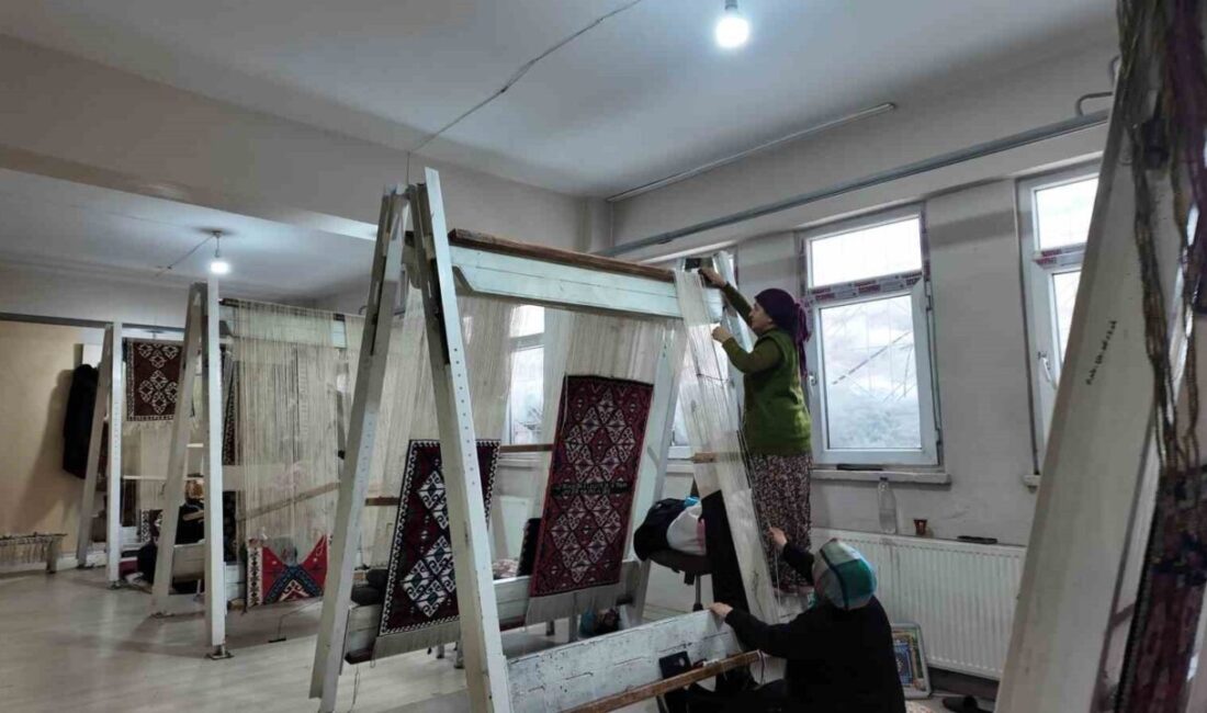 Şırnak’ta kadınları ilmek ilmek işlediği halılar 3 ayda tamamlanarak yaz
