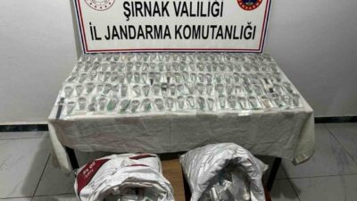 Şırnak’ta jandarma ekiplerince piyasa değeri yaklaşık 14 milyonluk gümrük kaçağı