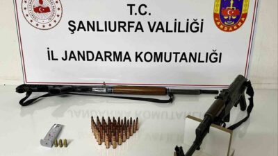 Şanlıurfa İl Jandarma Komutanlığı tarafından “Yasa Dışı ve Ruhsatsız Silahlanmayla