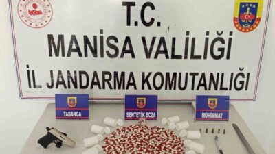 Manisa’nın Soma ilçesinde jandarma ekiplerince düzenlenen uyuşturucu operasyonunda 516 adet