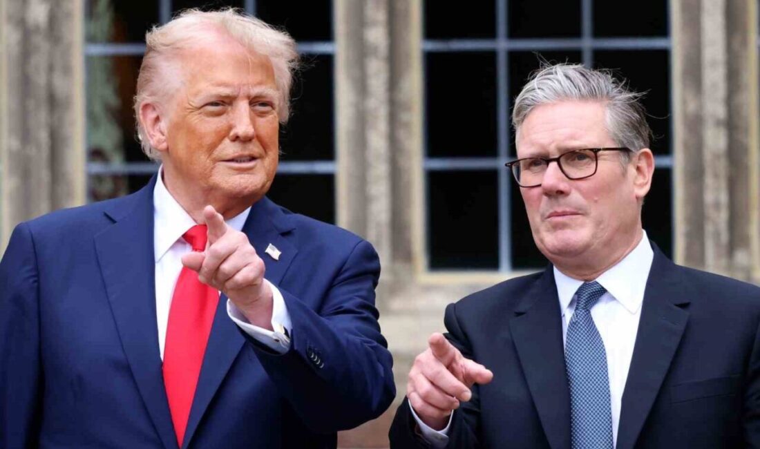 İngiltere Başbakanı Keir Starmer ve ABD Başkanı Donald Trump gerçekleştirdiği