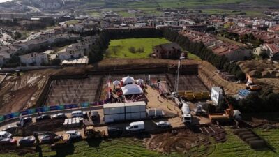 Tekirdağ Büyükşehir Belediyesi tarafından Süleymanpaşa’da inşa edilecek Gençlik Merkezi’nin temeli