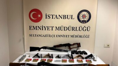İstanbul’un Sultangazi ilçesinde kaçak silah ticareti yaptığı belirlenen 3 şüpheli