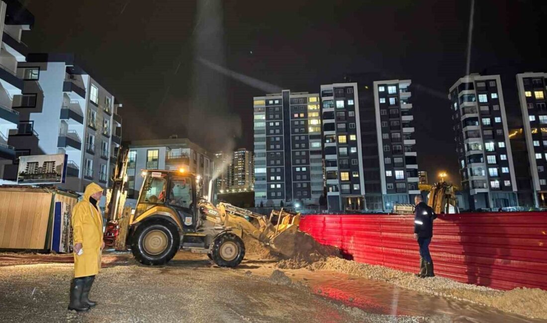 Tarsus’ta dün akşam saatlerinden itibaren etkili olan yağışlara karşı Tarsus