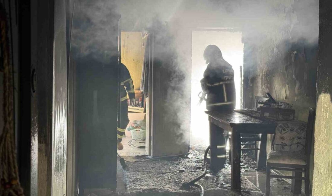 Karabük’te tek katlı evde çıkan yangın itfaiye ekiplerince kontrol altına
