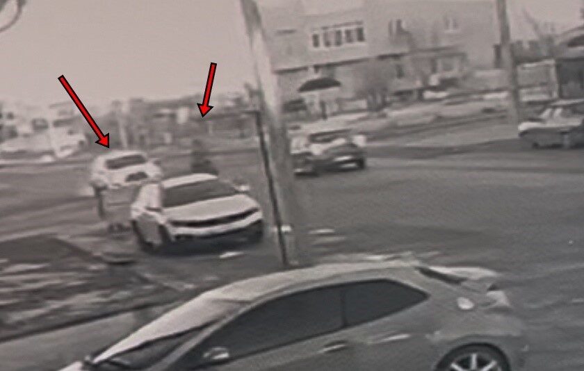 Tekirdağ Çorlu’da otomobille çarpışarak sürüklenen bisikletin sürücüsünün yaralandığı feci kaza