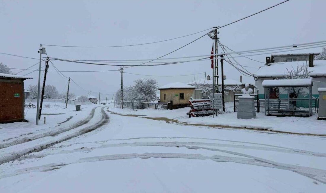 Tekirdağ’da yüksek rakımlı bölgelerde etkili olan kar yağışı sonrası özellikle