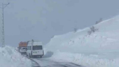Adıyaman’ın Sincik ilçesinin yüksek kesimlerinde etkili olan kar yağışı ve