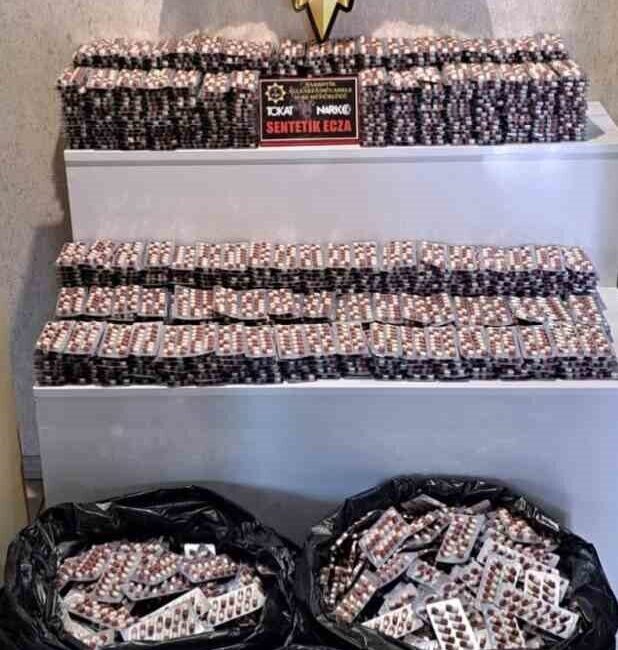 Tokat’ta Narkotik Suçlarla Mücadele ve Asayiş Şube Müdürlüklerince yürütülen koordineli