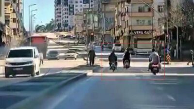 Gaziantep’te çeşitli trafik kurallarını ihlal ettiği anlar kameraya yansıyan 3