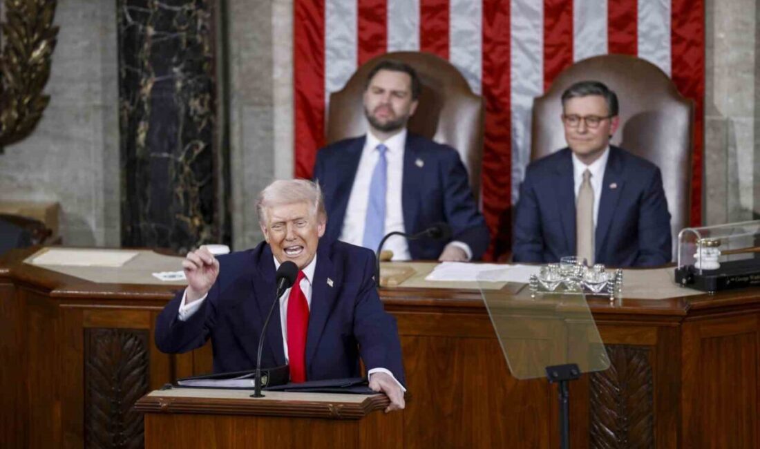 ABD Başkanı Donald Trump, ABD Kongresi’ne hitaben yaptığı “Birliğin Durumu”