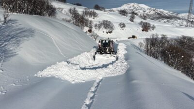 Tunceli’de etkili olan kar yağışıyla birlikte 143 köy yolu ulaşıma