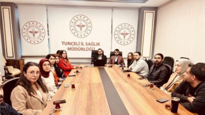 Tunceli İl Sağlık Müdürlüğü tarafından hizmet içi eğitim verildi. Tunceli
