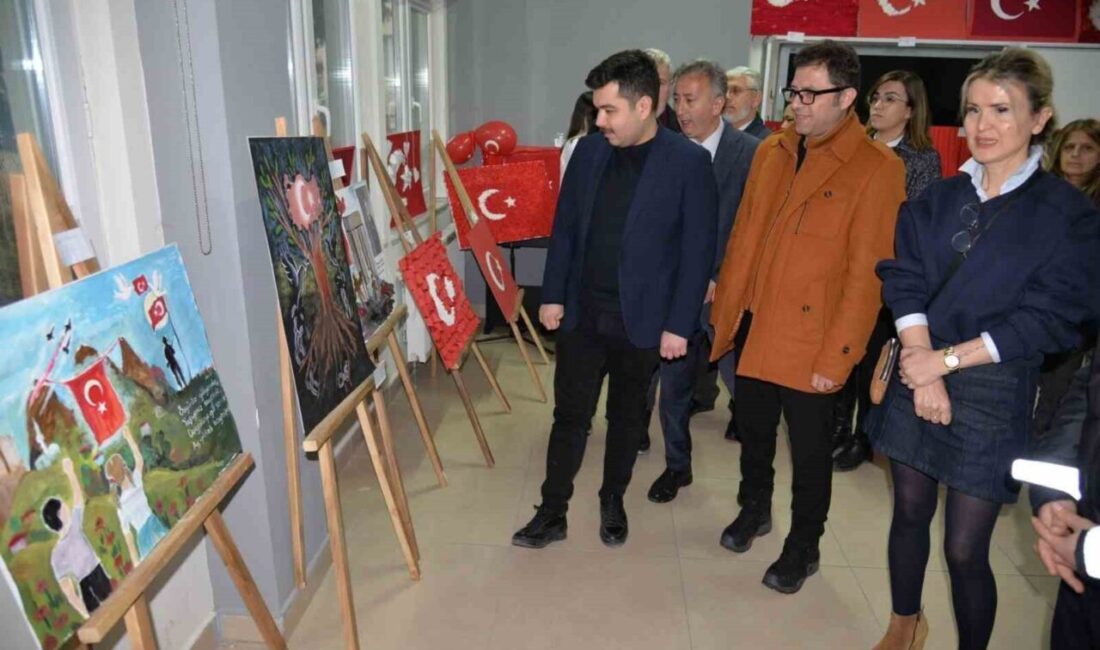 Sinop’un Türkeli ilçesinde, “Bayrak Sevgisi” temalı resim sergisi düzenlendi. Türkeli