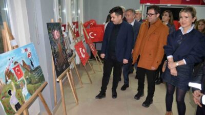 Sinop’un Türkeli ilçesinde, “Bayrak Sevgisi” temalı resim sergisi düzenlendi. Türkeli