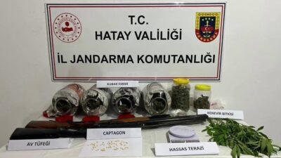 Hatay’ın Samandağ ilçesinde uyuşturucu madde ve kaçak alkol ticaretine yönelik