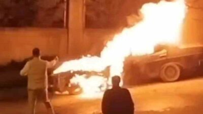 Tuzla’da park halindeki bir otomobilde çıkan yangın paniğe neden oldu.