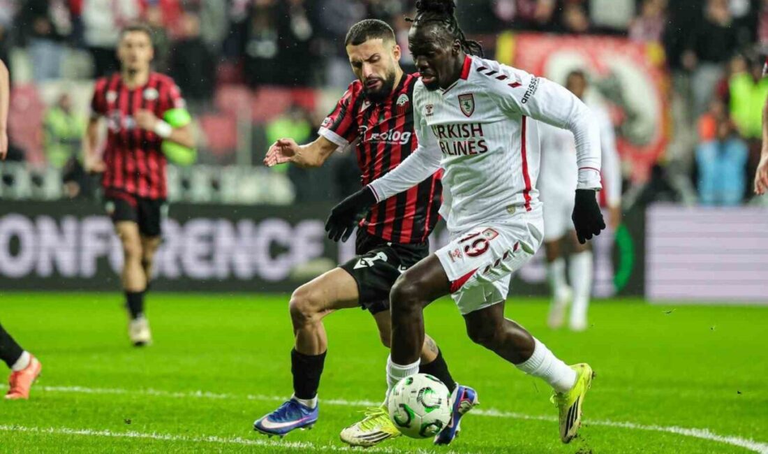 UEFA Konferans Ligi son 16 play-off turu rövanş maçında Samsunspor,