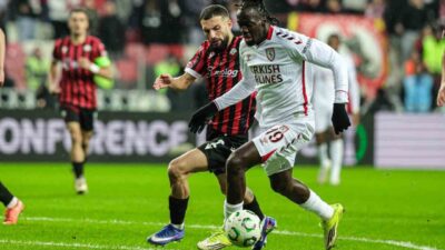 UEFA Konferans Ligi son 16 play-off turu rövanş maçında Samsunspor,