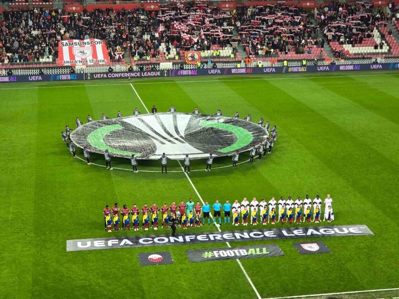 UEFA Konferans Ligi son 16 play-off turu rövanş maçında Samsunspor,