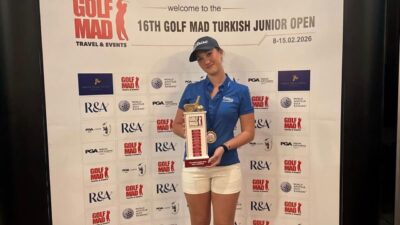Ataşehir Golf Kulübü’nün milli oyuncusu Deniz Sapmaz, Antalya’da yapılan Golf