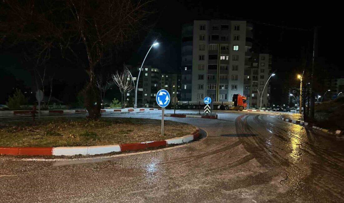Uşak’ta akşam saatlerinde etkili olan sağanak yağışın ardından başlayan dolu