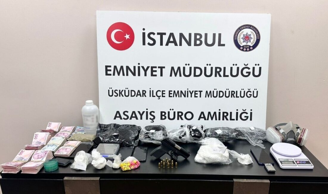 Üsküdar’da İstanbul Emniyet Müdürlüğü ekiplerince uyuşturucu madde ticaretinin önlenmesine yönelik