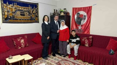 Samsun Valisi Orhan Tavlı ve eşi Ayşe Tavlı, şehit Piyade