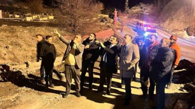 Hakkari’de yoğun kar yağışı ve sağanak sonrası tehlike oluşturan dev