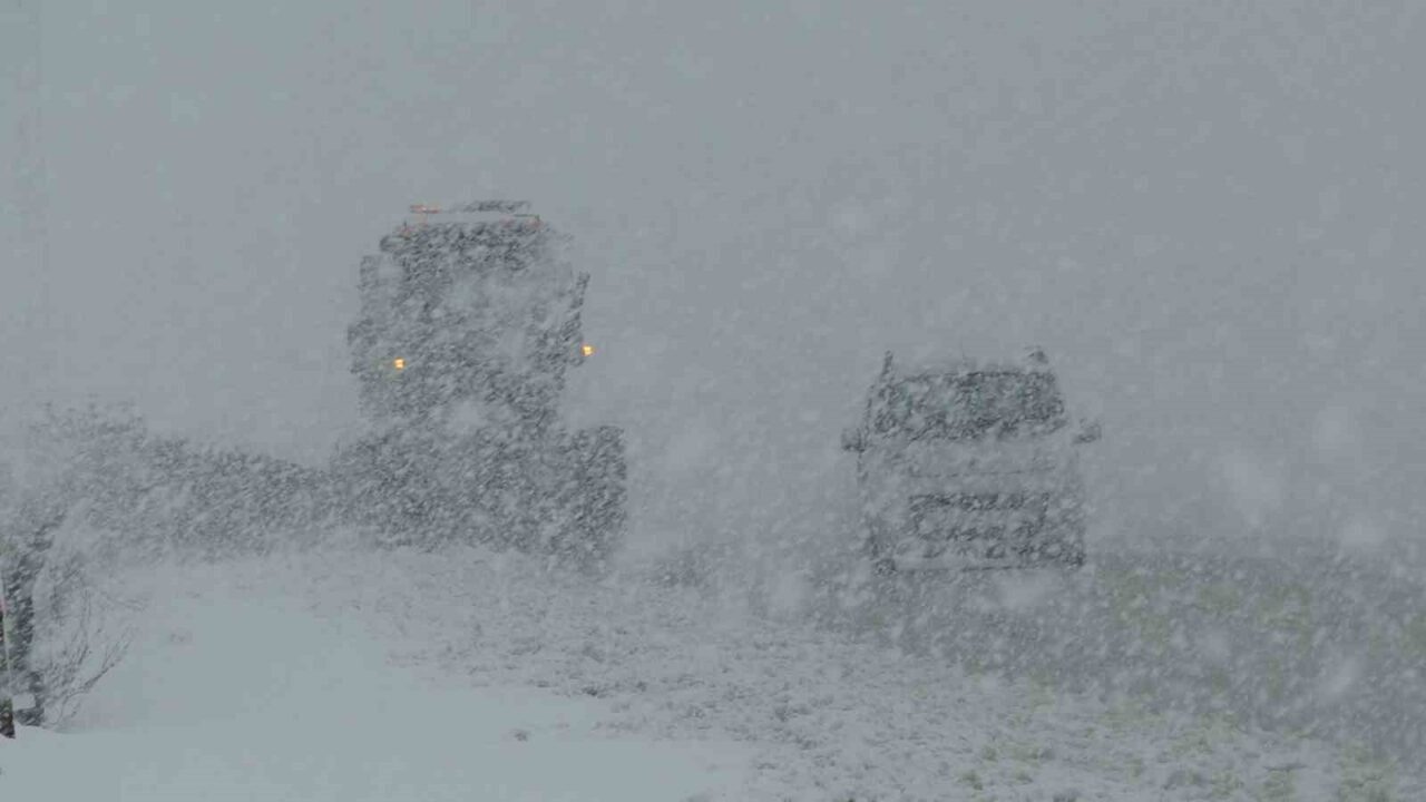 Van’da akşam saatlerinde etkili olan kar yağışı ve sis, 2
