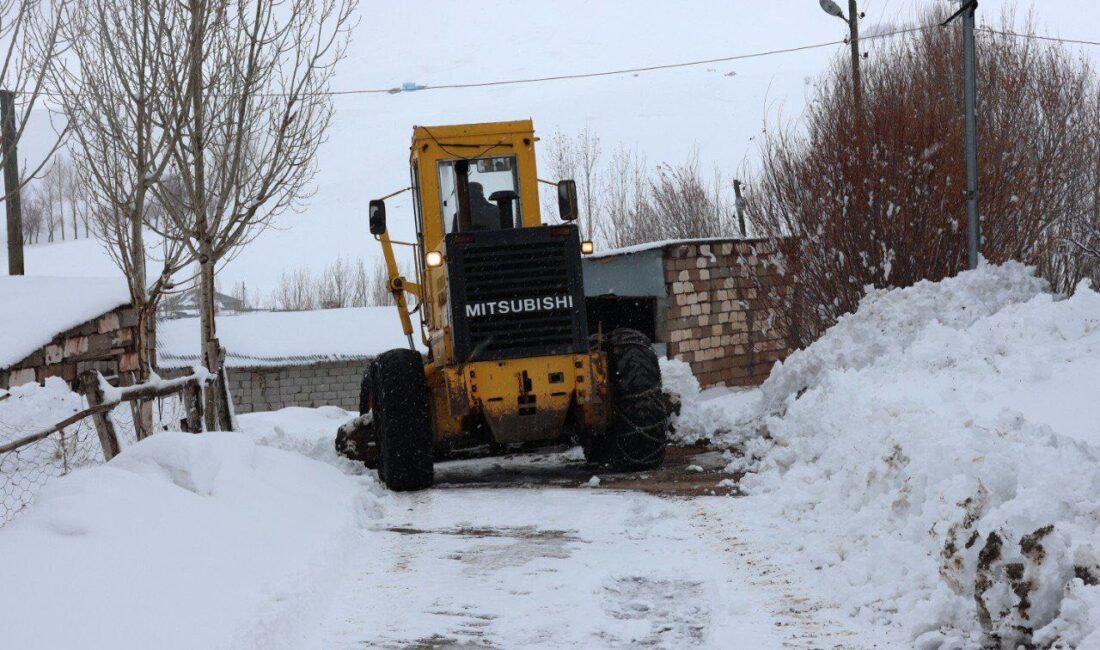 Van’da etkili olan kar yağışı nedeniyle 76 yerleşim yerinin yolu