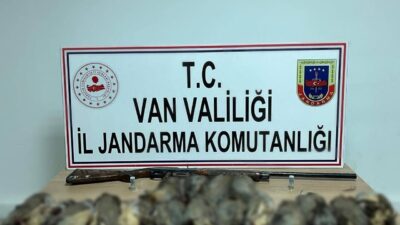 Van’ın Çatak ilçesinde avcılık belgesi olmayan ve takozsuz tüfekle keklik