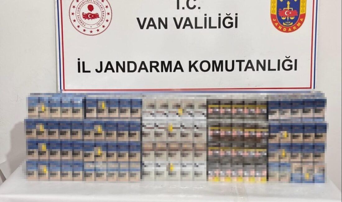 Van’da jandarma ekiplerince yürütülen çalışmalar sonucunda silah ve kaçak sigara