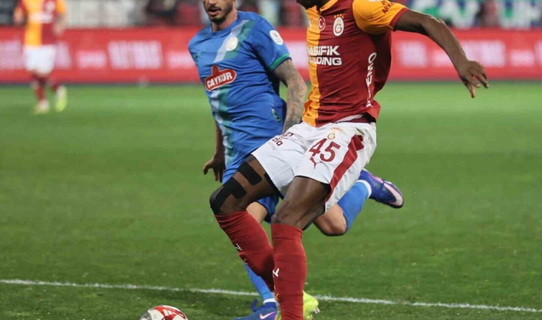 Galatasaray’ın Nijeryalı futbolcusu Victor Osimhen, Çaykur Rizespor maçında kaydettiği golle