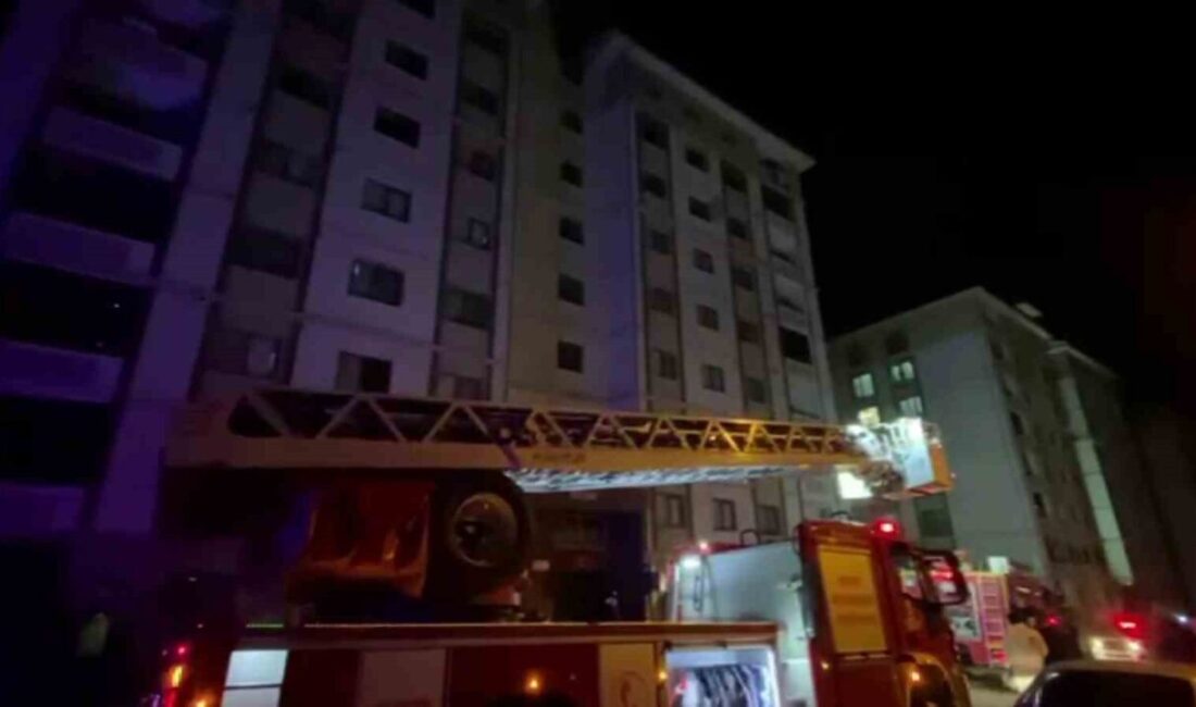 Hatay’da yangın çıkan dairedeki tüp patladı. Korkulu anlar yaşanan yangında