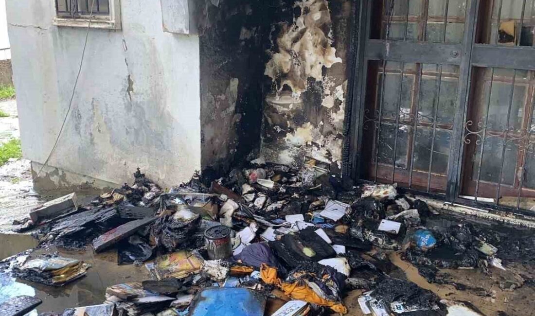 Muğla’nın Bodrum ilçesinde bir sitenin zemin katındaki dairenin balkonunda çıkan