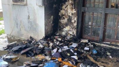 Muğla’nın Bodrum ilçesinde bir sitenin zemin katındaki dairenin balkonunda çıkan