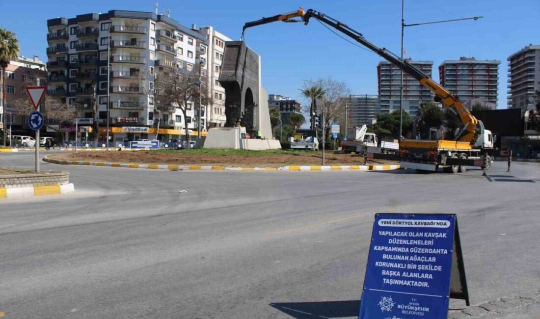 Aydın Büyükşehir Belediyesi tarafından Efeler ilçesinde bulunan Yeni Dörtyol Kavşağı’nda