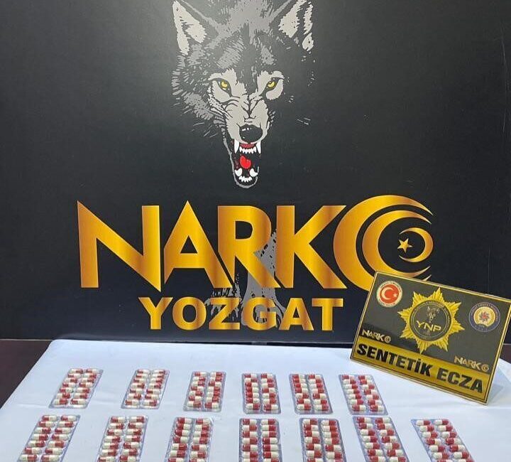 Yozgat’ta düzenlenen operasyonda uyuşturucu hap ele geçirildi. Yozgat merkeze bağlı