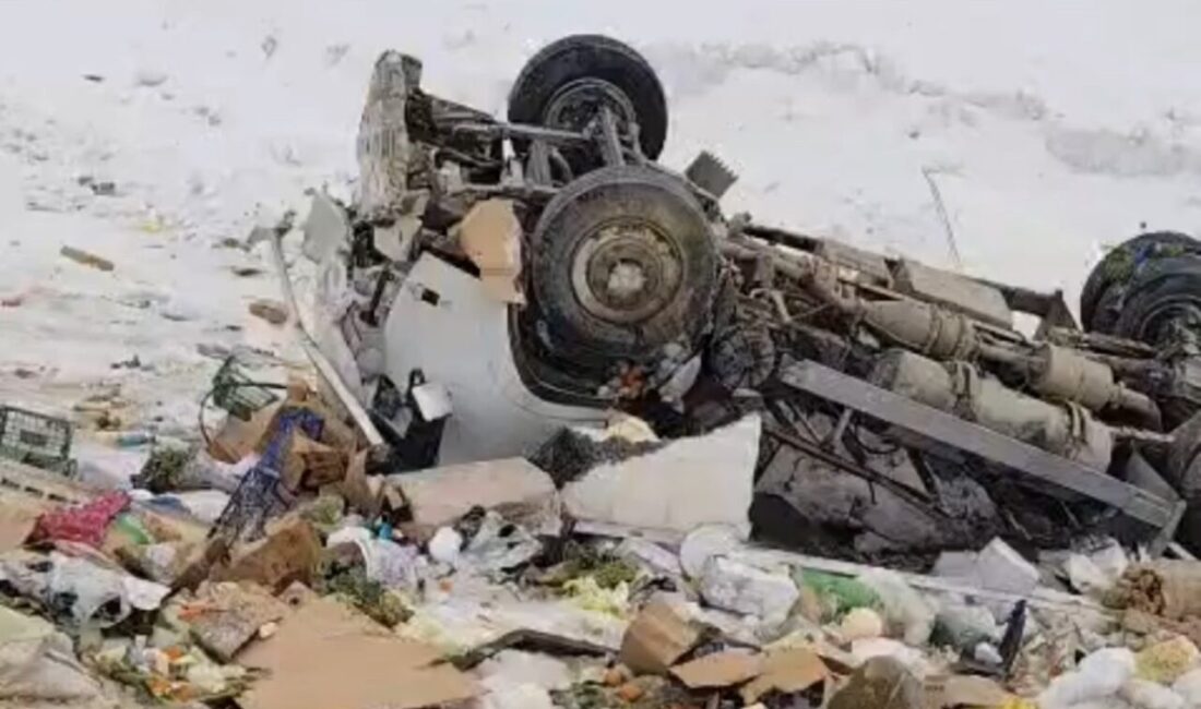 Hakkari’nin Yüksekova ilçesinde kamyonetin şarampole yuvarlanması sonucu meydana gelen kazada