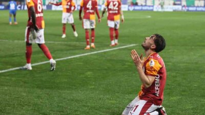 Galatasaraylı futbolcu Yunus Akgün, Çaykur Rizespor müsabakasıyla bu sezonki 7.