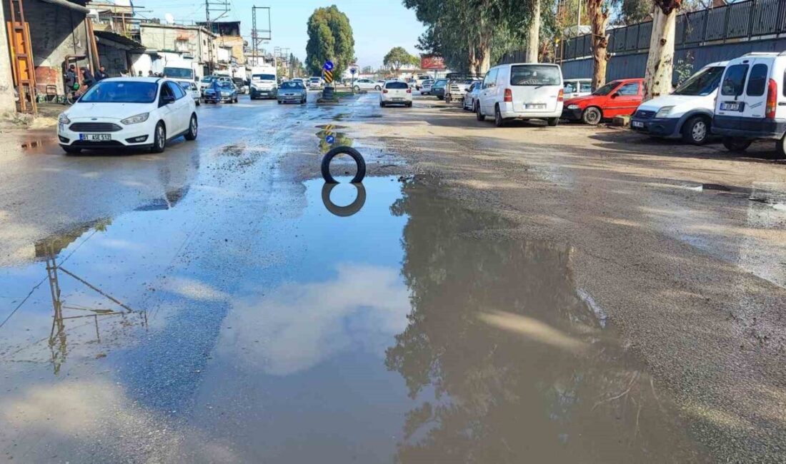 Adana’da vatandaşın Büyükşehir Belediyesi’ne başvurusuna rağmen yoldaki çukurlar bir türlü