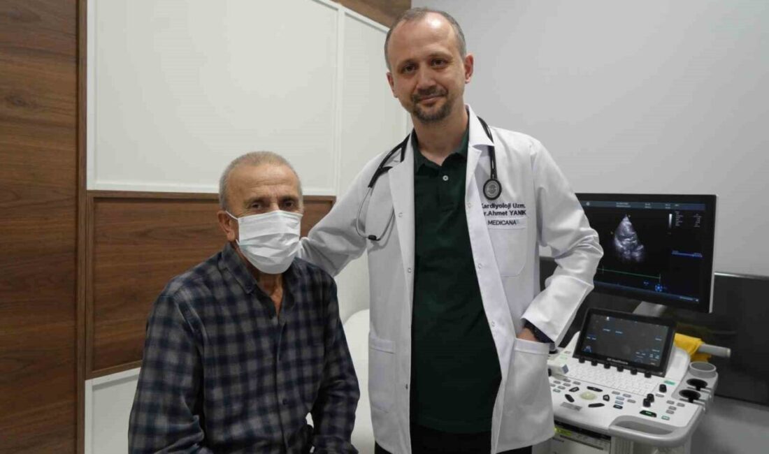 Samsun’da felç geçiren ve boyun damarında yüzde 90 darlık tespit