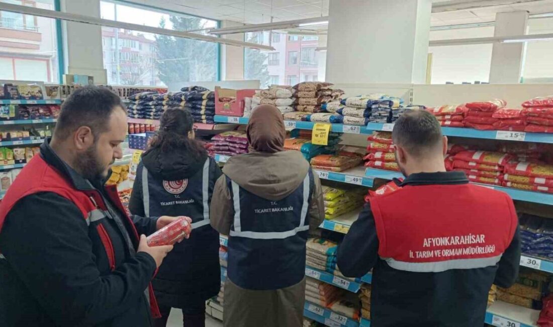 Afyonkarahisar’da yaklaşan Ramazan ayı öncesi zincir marketlere yönelik gıda güvenliği