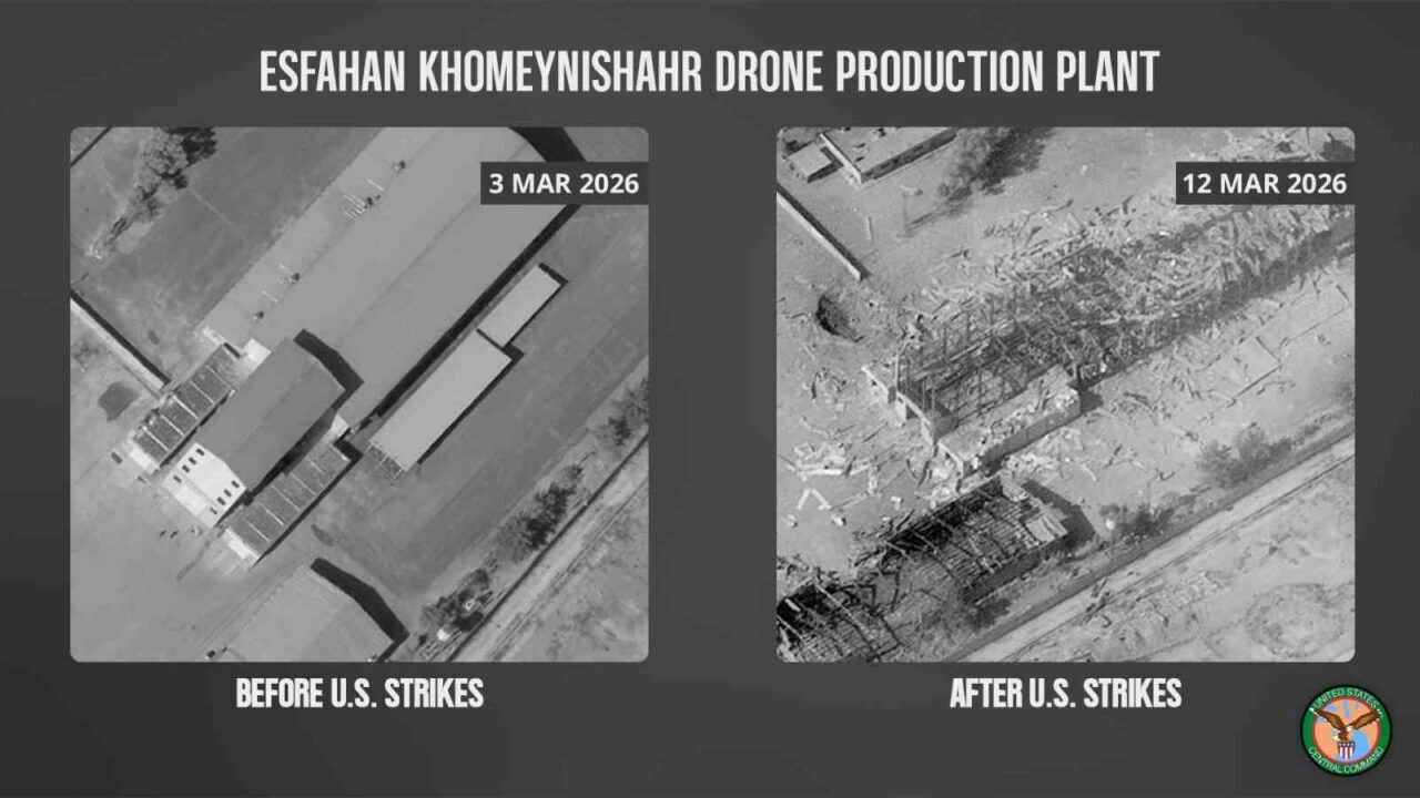 ABD ordusu, İran’ın İsfahan eyaletinde bulunan Humeynişehr insansız hava aracı