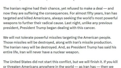 ABD Savunma Bakanı Pete Hegseth, İran’la yaşanan çatışmayı ABD’nin başlatmadığını,