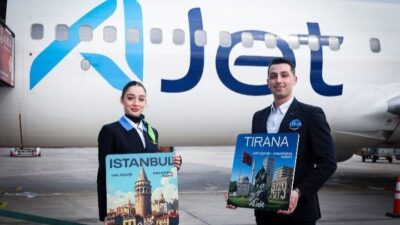 Balkanlar’daki sefer noktalarını genişleten AJet, Arnavutluk’un başkenti Tiran’a iki gün